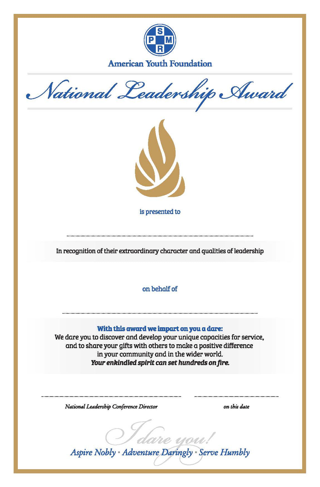 National Leadership Award